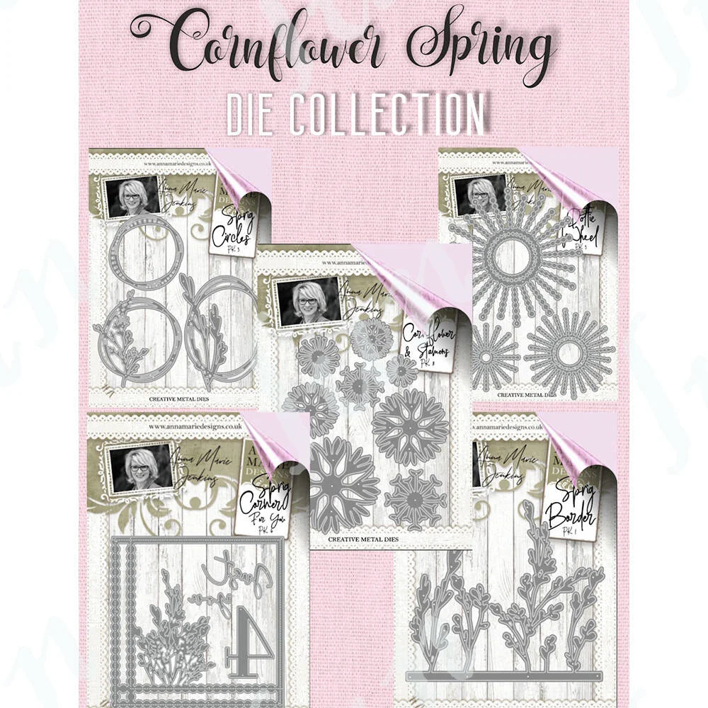 Garden, Birds, Wreath, flowers  Trio Die Set Metal Cutting Dies