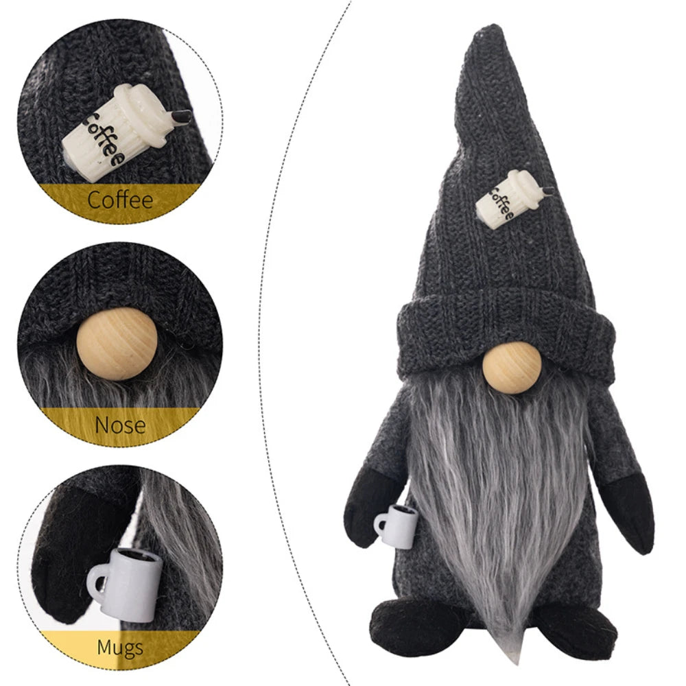 4 Styles Coffee Gnome Dolls Plush Nordic Doll