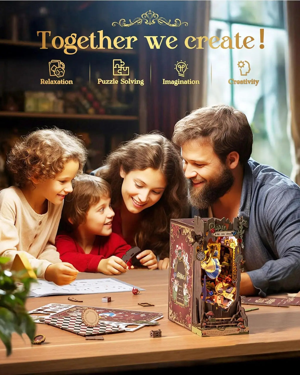 Robotime Rolife Book Nook Kits Fall into Wonder