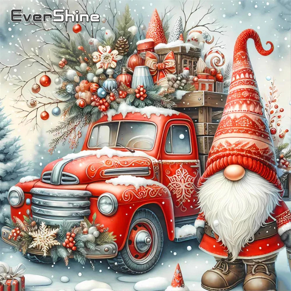 Evershine Car Diamond Painting Landscape DIY Full Square Round Diamond Embroidery Dwarf Winter New Arrival Mosaic Christmas Gift