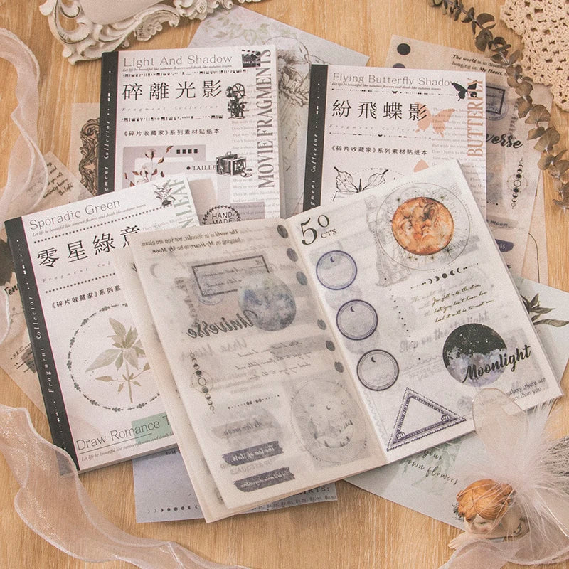 Washi paper Sticker Book Kit DIY Scrapbooking