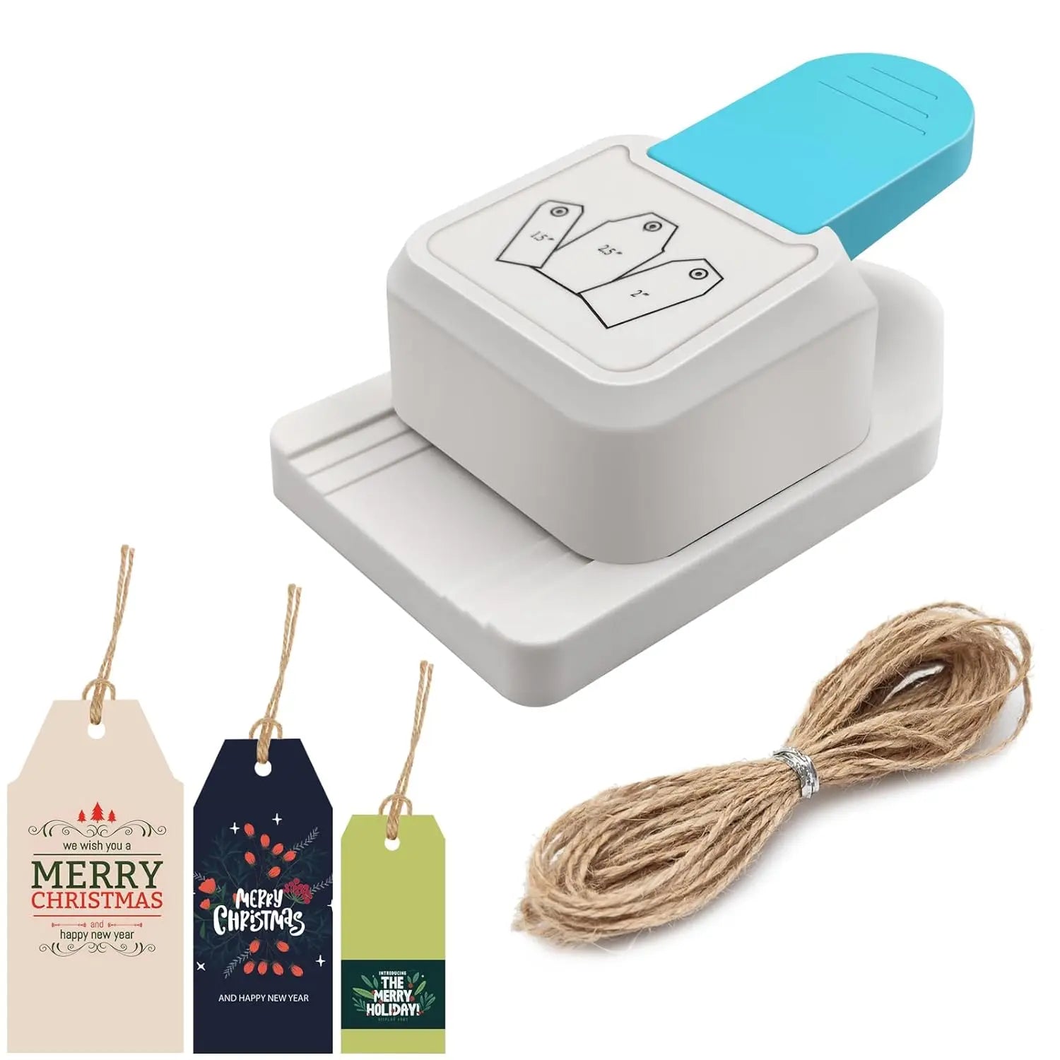 3-in-1 craft label punch, 1.5/2/2.5-inch gift label punch