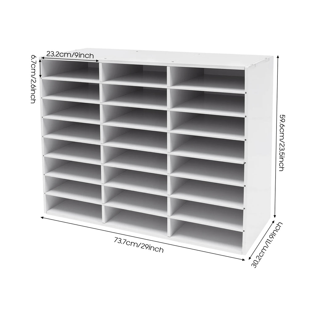 24 Slot File Classification Cabinet Storage Cabinet, desk top