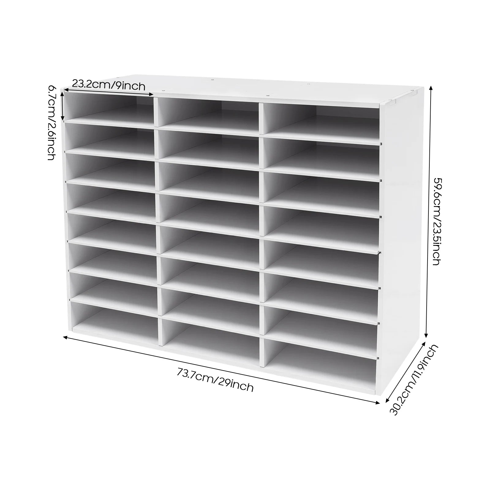 24 Slot File Classification Cabinet Storage Cabinet, desk top