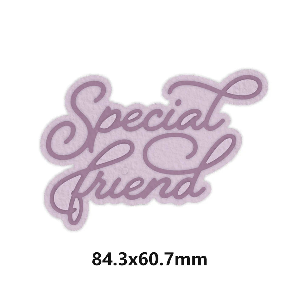 Happy Festive Birthday Wishes Metal Cutting Dies Sentiments Words Diecut Set For DIY Scrarpbooking Paper Crafts Cards Making New