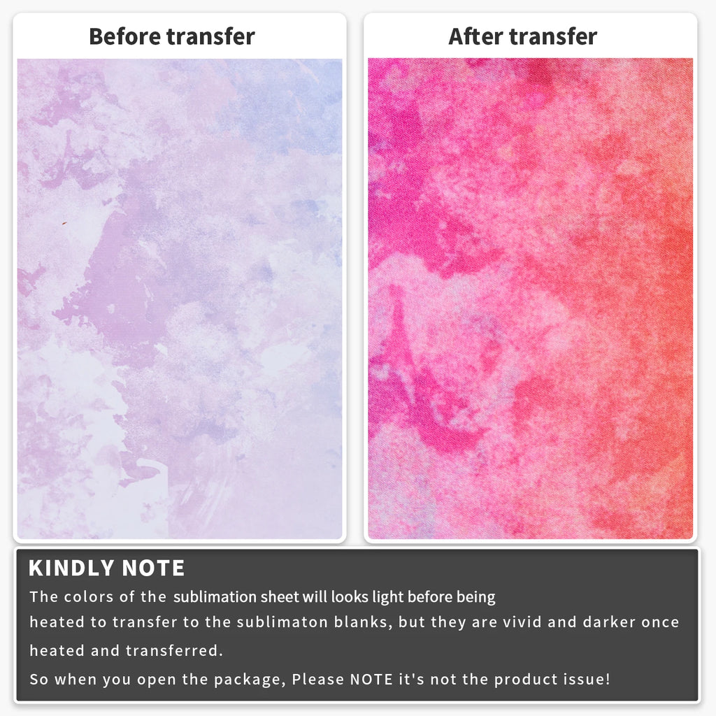 Glitter Mermaid Transfer Ink Sheet for Heat Press Machine 12x12 IN Sublimation Sheet for Blanks Tumbler T-Shirt