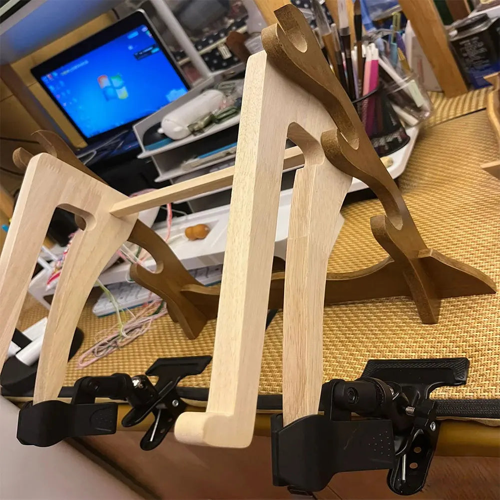 1 Pair Cross Stitch or Embroidery Clip Adjustable Table Clamp 360 Rotation Metal for Camera Tripod