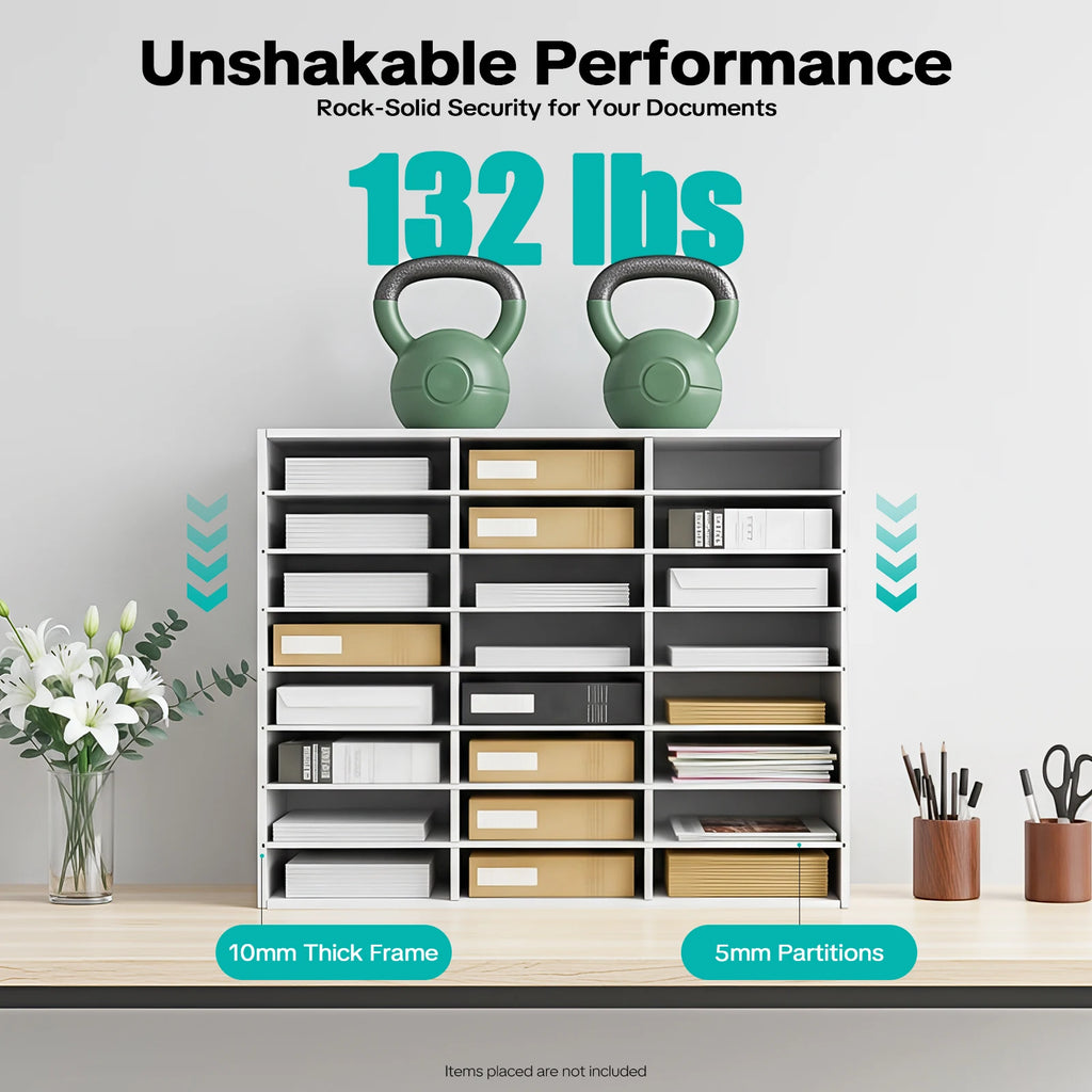 24 Slot File Classification Cabinet Storage Cabinet, desk top