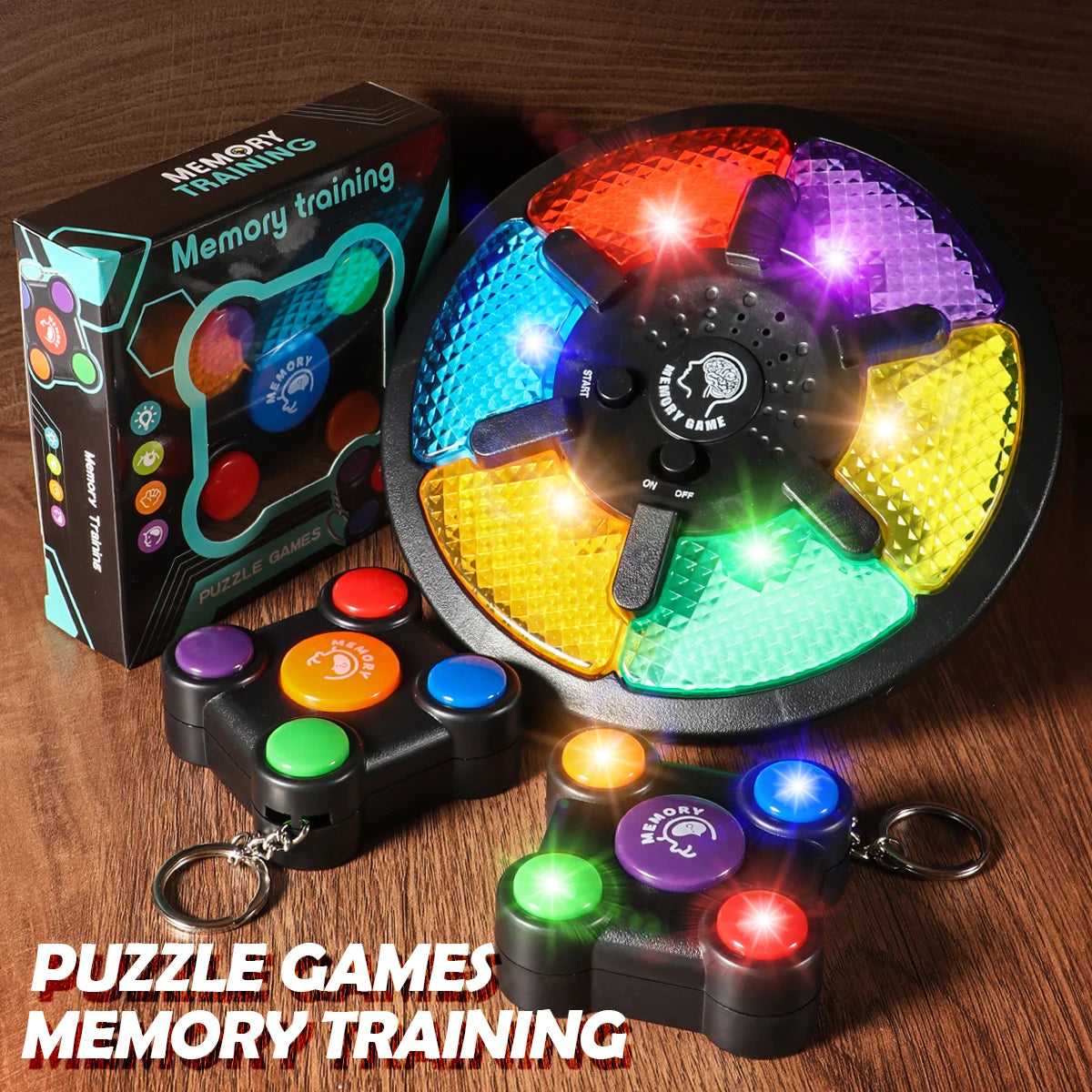 Random Style and Color Fun Handheld Memory Game Console