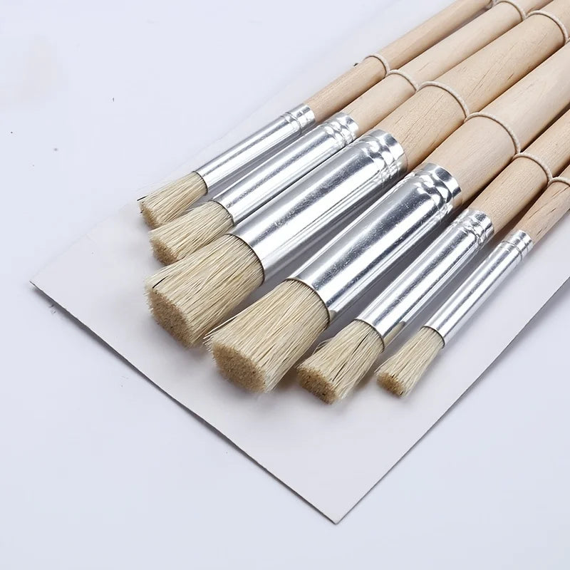 6/12/18pcs Stencil Paint Brushes Set