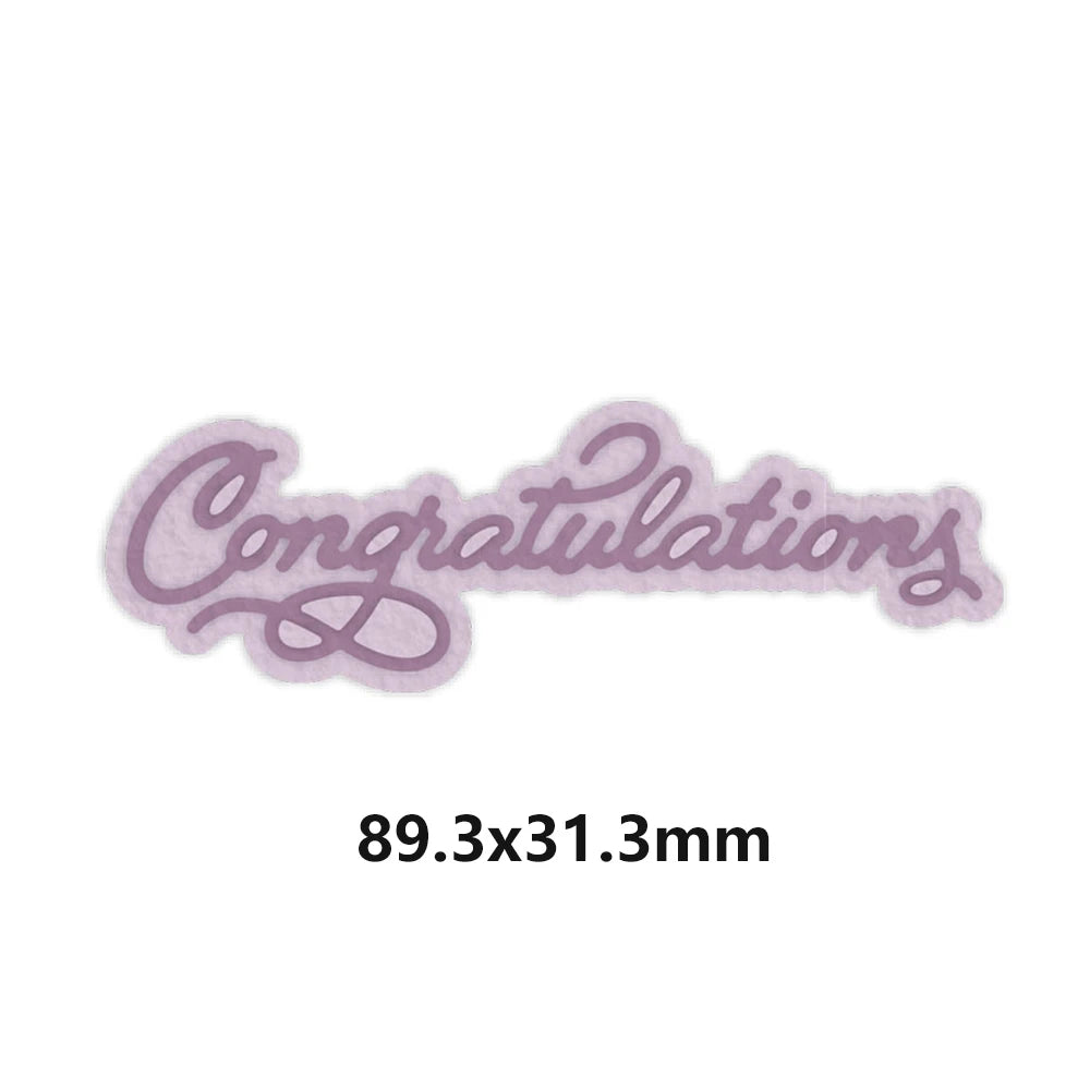 Happy Festive Birthday Wishes Metal Cutting Dies Sentiments Words Diecut Set For DIY Scrarpbooking Paper Crafts Cards Making New