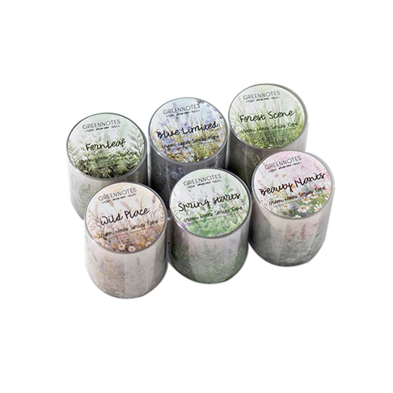 2 Roll PET Tape Green Notebook Series Primer Scrapbook