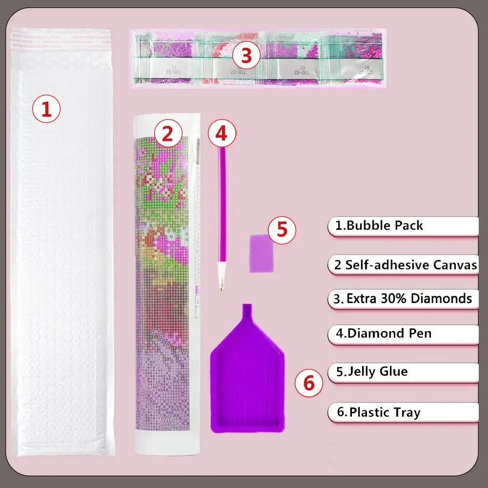 5D Diamond Painting Landscape Full Round Drill Mosaic Fantasy Paintings For Interior 30x40cm