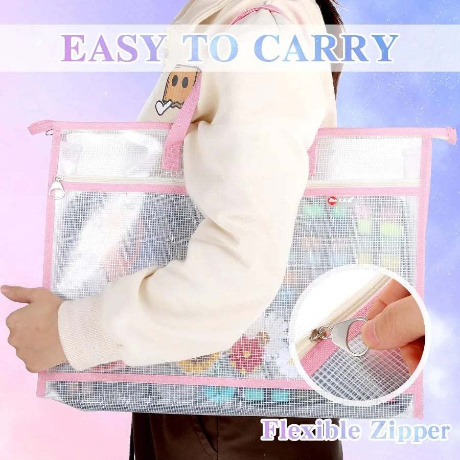 2 Pcs  Project Bag  for Art Supply Organization Artwork
