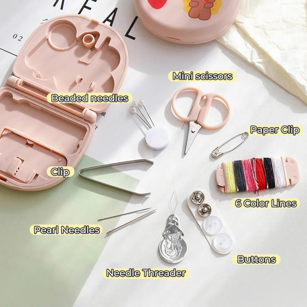1-2Pack Min Travel Sewing Kit Portable DIY Supplies Beginner Friendly