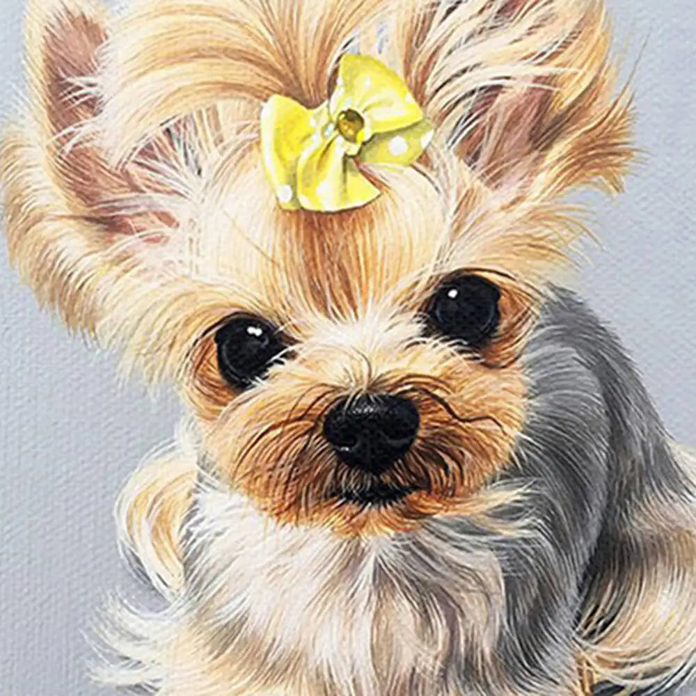 Oil Painting Puppy Paint By Number For Kids Picture Artcraft On Canvas