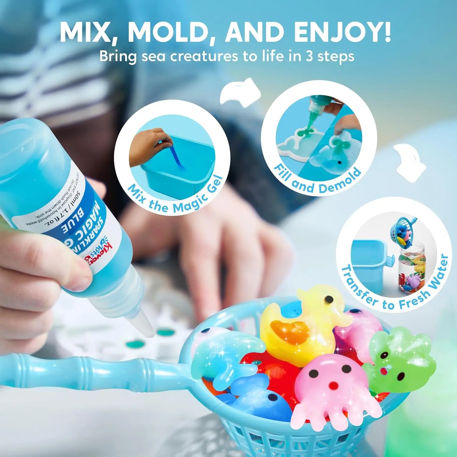 JOYFY Water Gel Kit Magic Fairy Water Gel Toy Kit