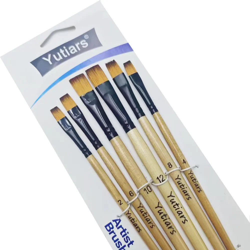 Professional Artist Paint Brush Set - 6 PCS,