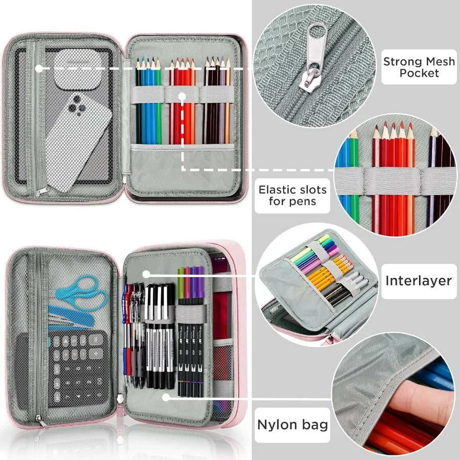 Big Capacity Storage Pouch for Marker Pens Pencil Case with Simple Design compact