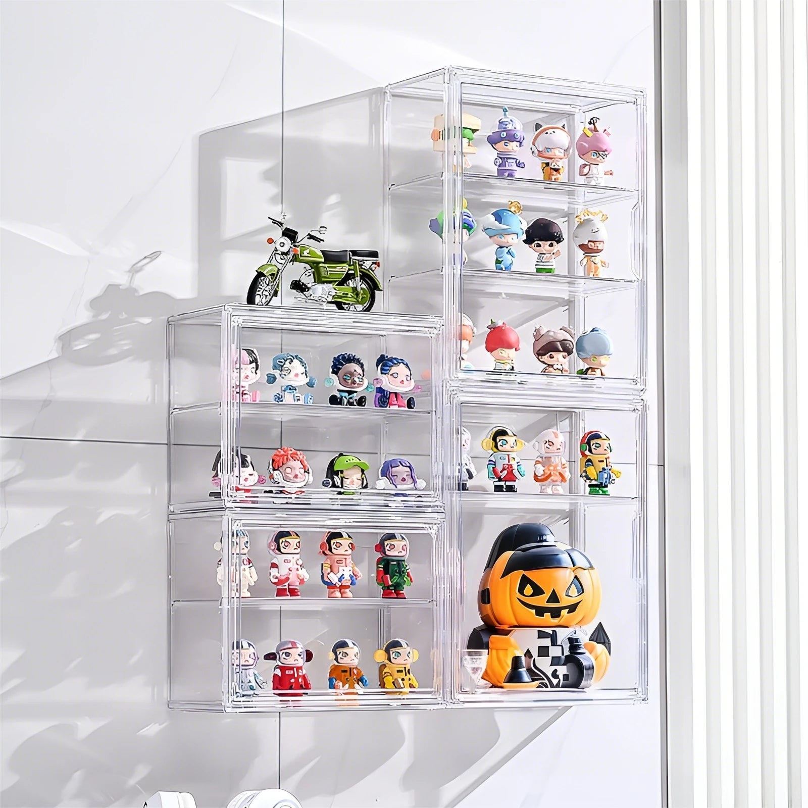 Figurine Showcase Wall Mounted Collectibles Box