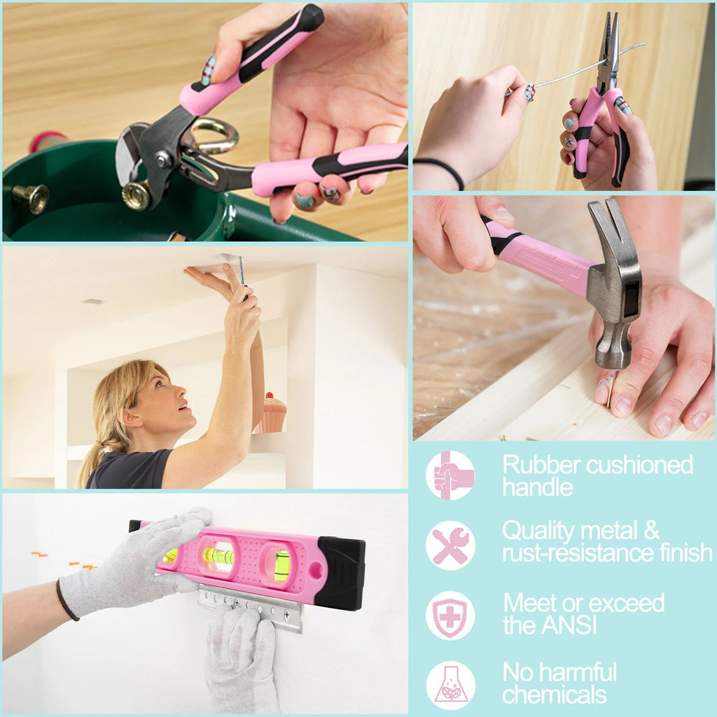 240-Piece  General Household Repairing Tool Kit with Storage Bag,