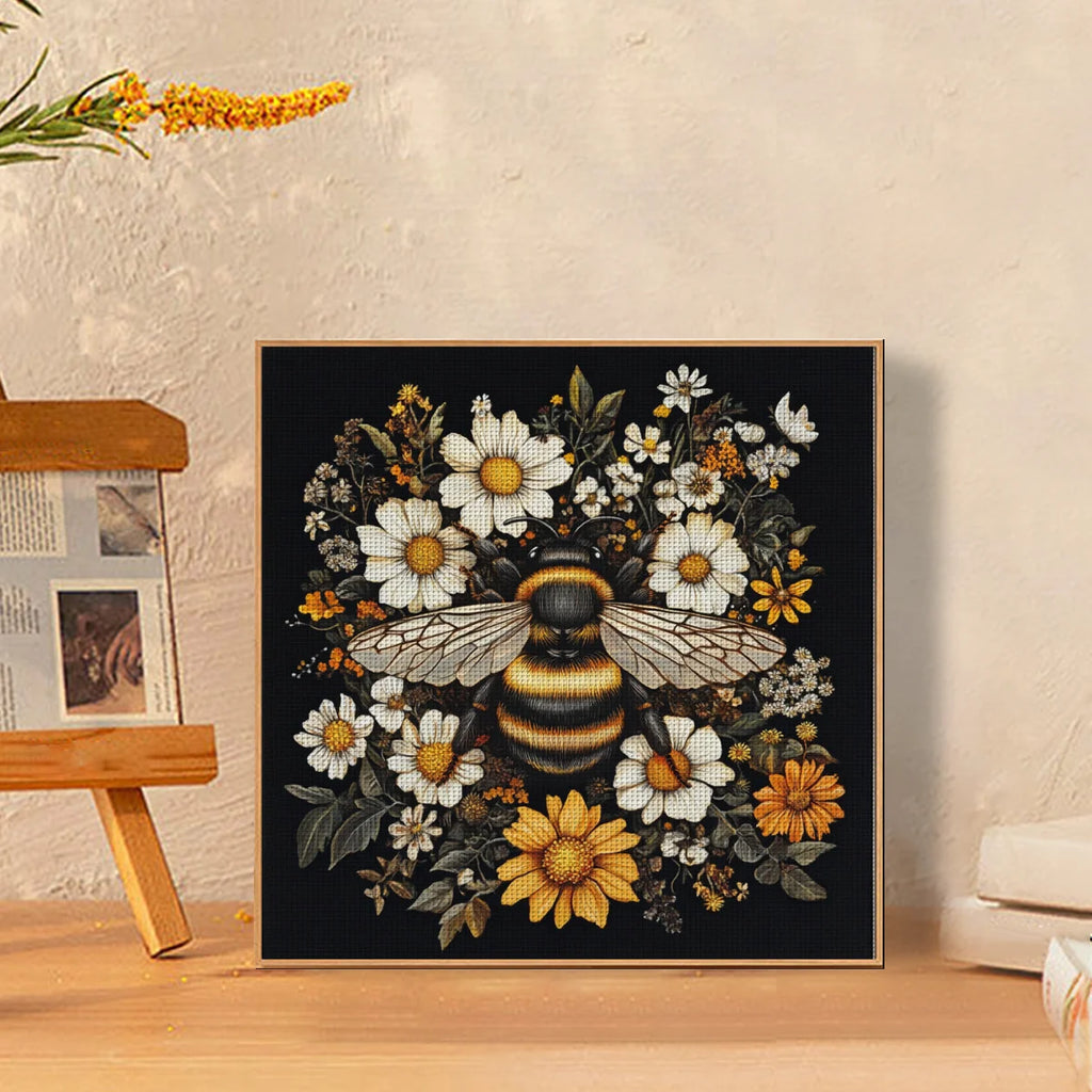 1 set of 30x30cm-11.8x11.8 inch 11CT/14CT printed fabric cross stitch DIY kit, large size, gift set