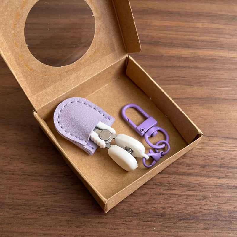 Metal Portable Sewing Small Scissor With Protective Cover Straight Tip Scissors