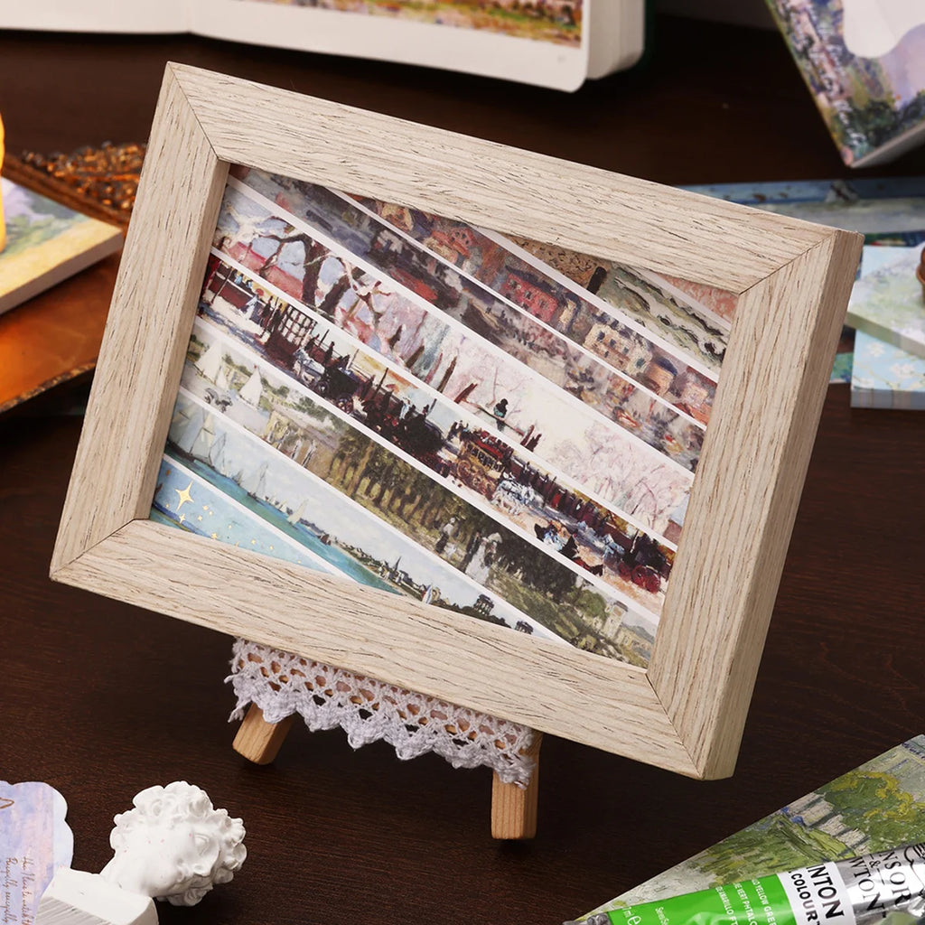 24 rolls/box oil painting theme washi tape set,