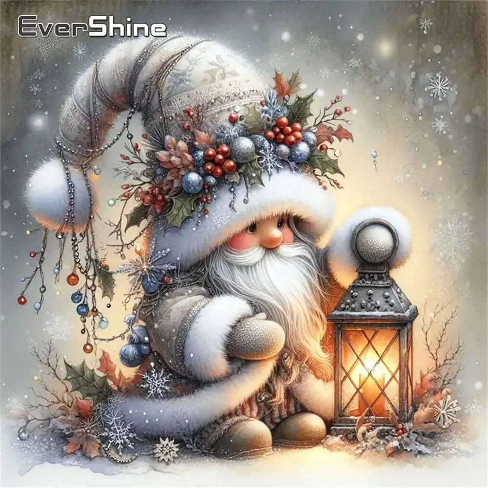 Dwarf Diamond  Mosaic Winter Picture Of Rhinestones