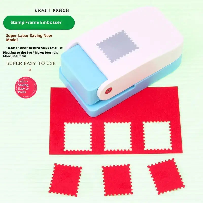 Rectangle Postage Stamp Punch Lever Action Craft punch