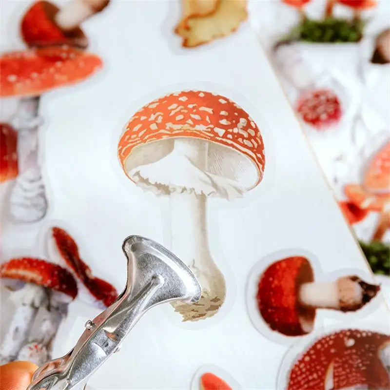 40pcs/pack PET Transparent Flowers Stickers Scrapbooking Junk Journal Flowers Sticker Stationery Supplies