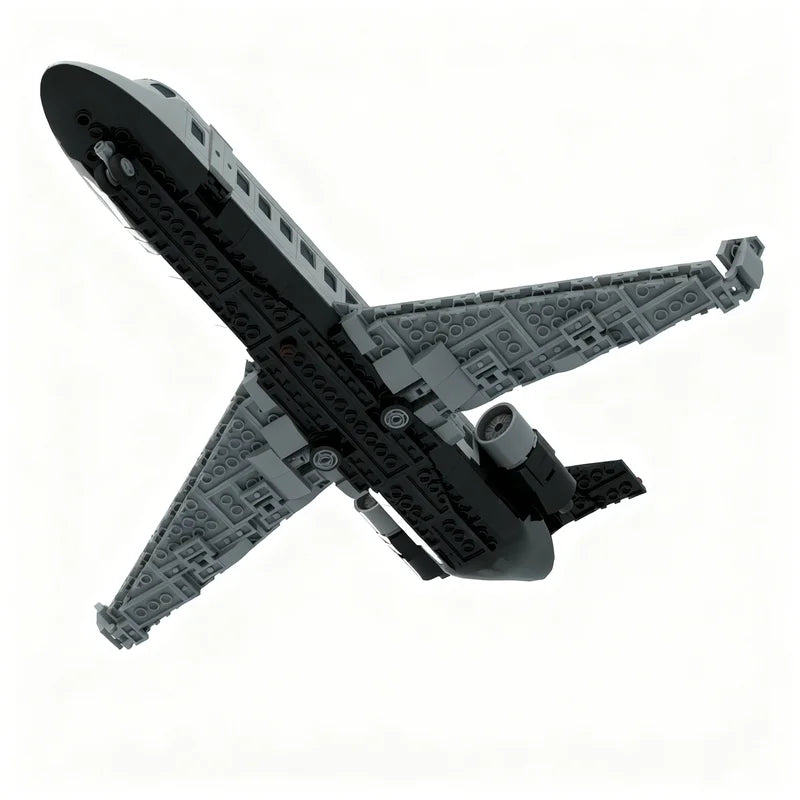 447pcs MOC City Airport Private Jet Model Building Blocks Architecture Toys