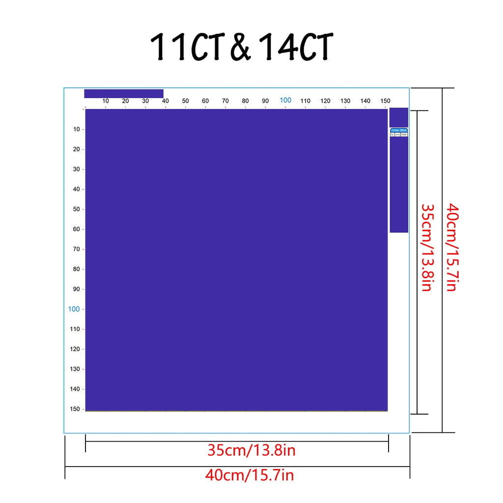 Christmas, 11CT/14CT printed cross stitch