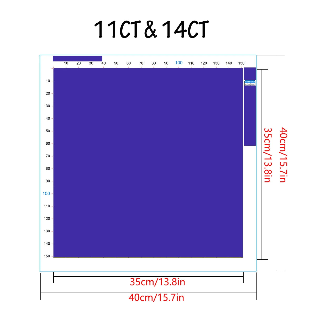 Christmas, 11CT/14CT printed cross stitch