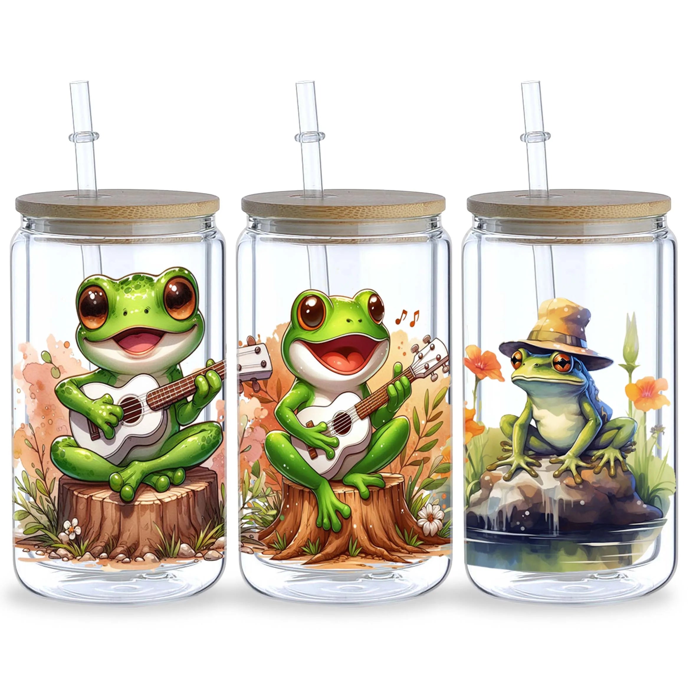 5 Sheet Frog UV DTF Cup Holder 16 oz,
