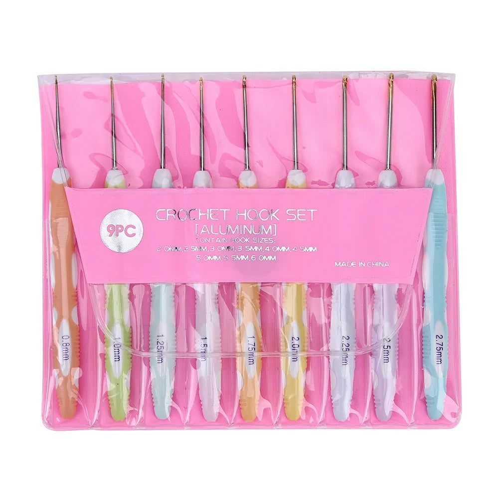 Aluminum Crochet Hooks Comfortable Grip handles