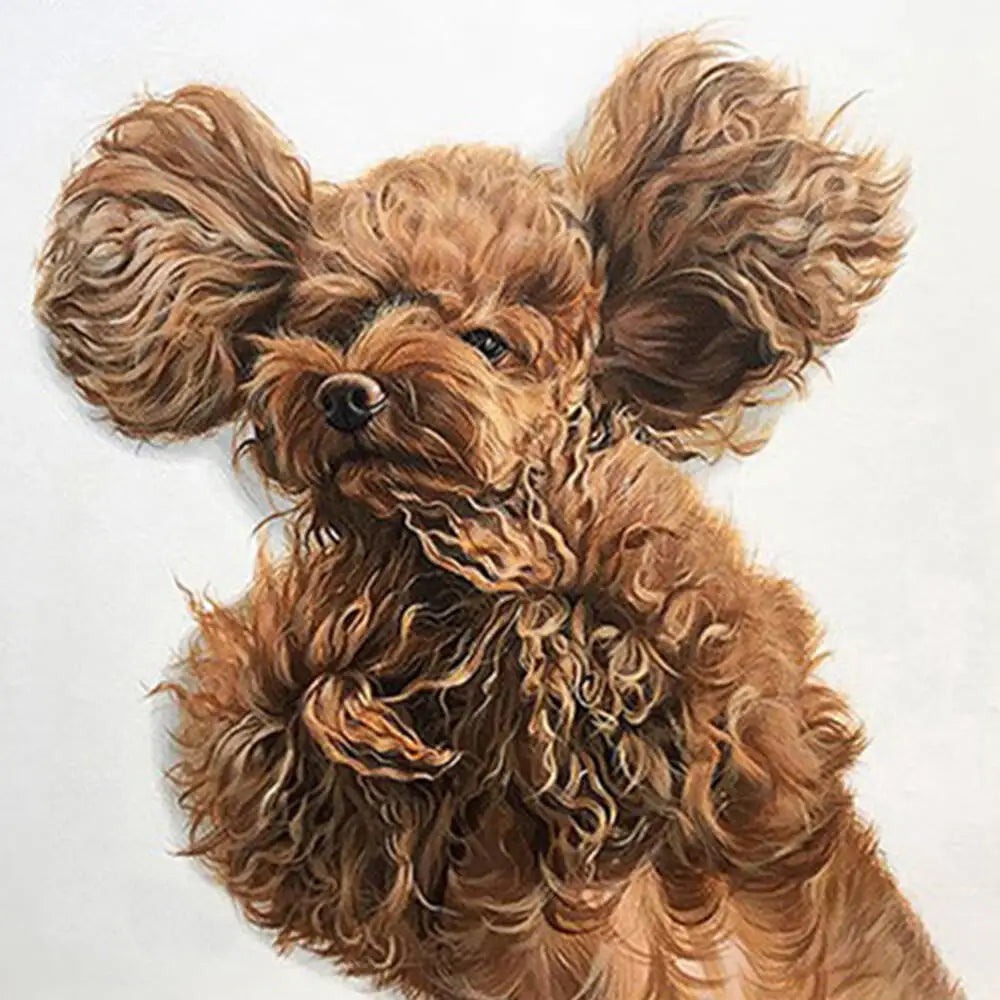 Oil Painting Puppy Paint By Number For Kids Picture Artcraft On Canvas