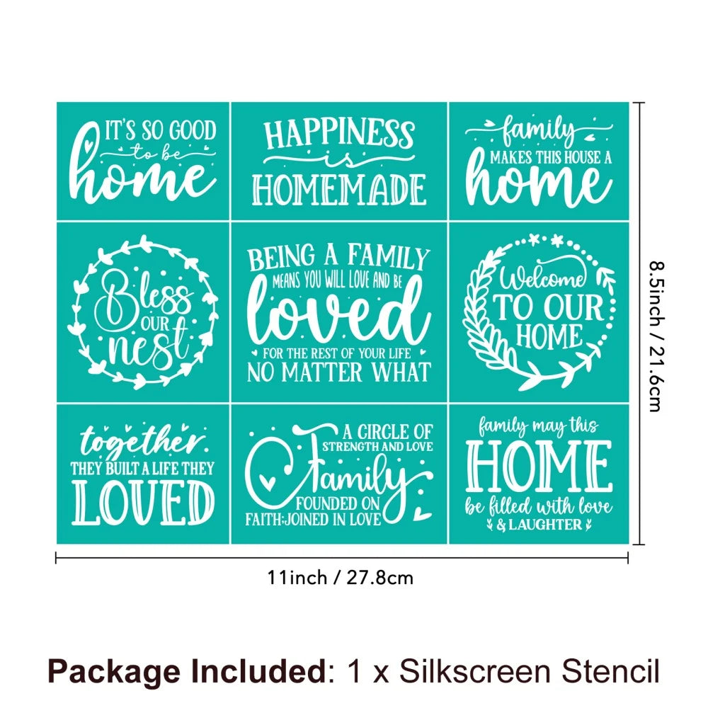 Silkscreen Stencil Reusable Self-Adhesive Silk Screen Printing Silk