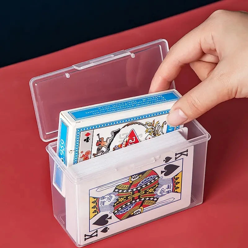 1/3pcs Playing Card Box, Two Poker Images Can Be Placed (NO Cards)