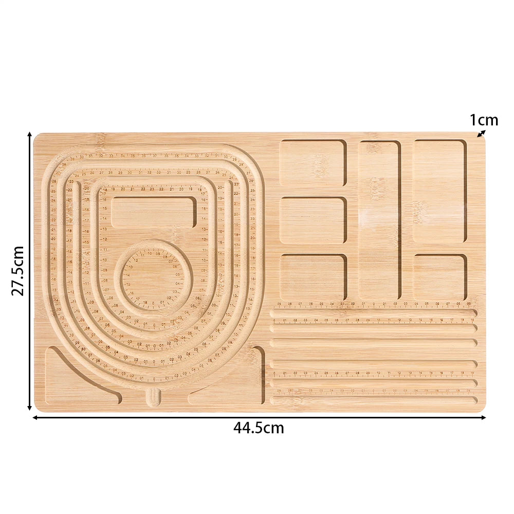 Wooden Flocked Beading Tray various lengths