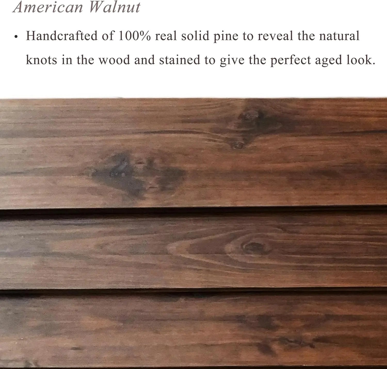 Industrial Pipe Wall Shelves with Real Wood Plank in Dark Brown