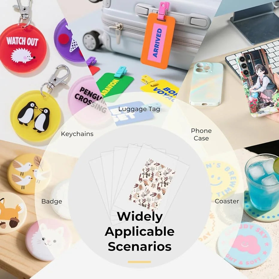 HTVRONT Printable Sublimation Heat Transfer Film for Phone Case Heat Press，