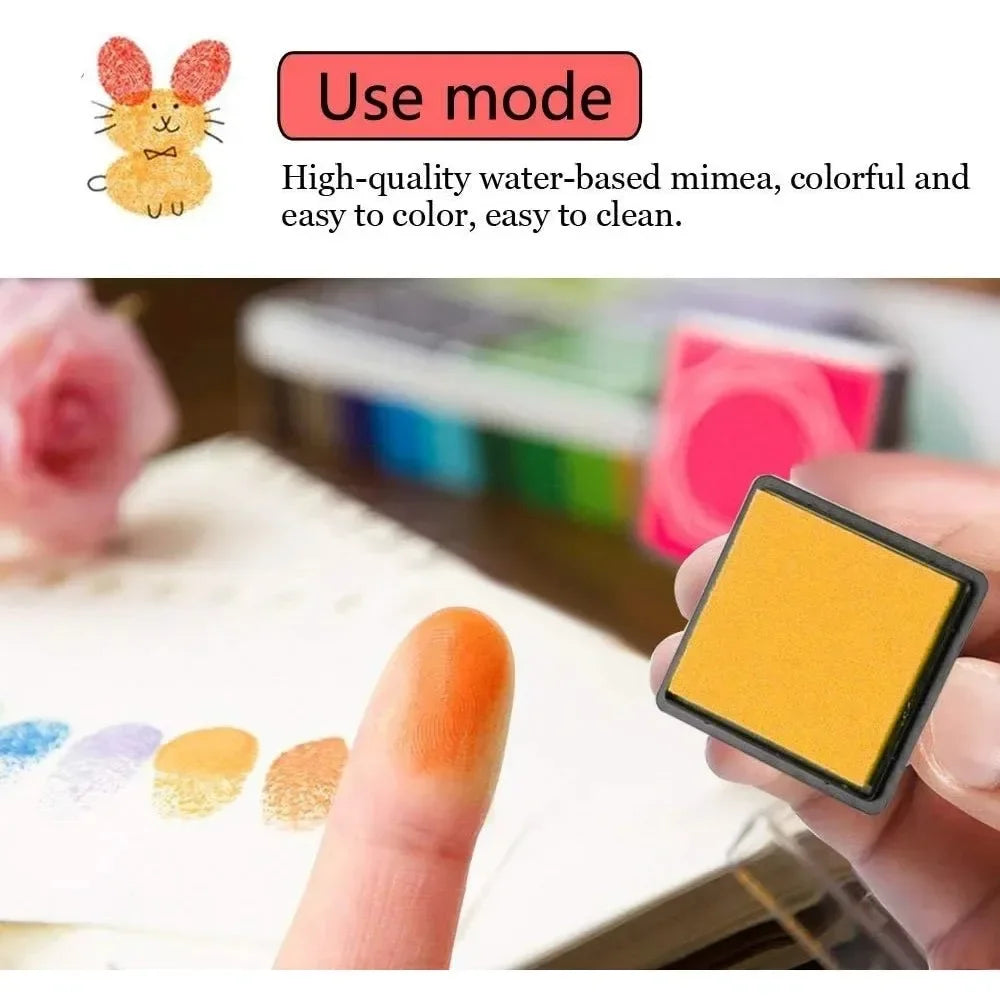 20 color ink washable craft stamp pad color rubber stamp