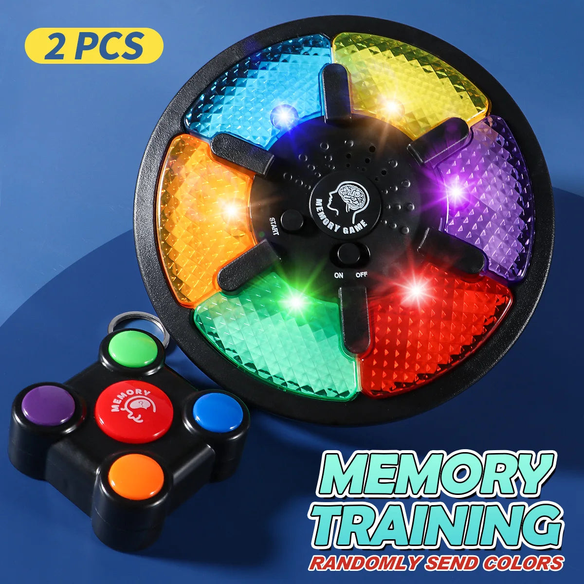 Random Style and Color Fun Handheld Memory Game Console