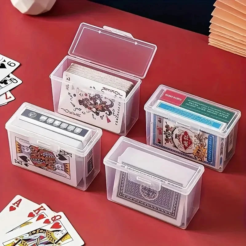 1/3pcs Playing Card Box, Two Poker Images Can Be Placed (NO Cards)