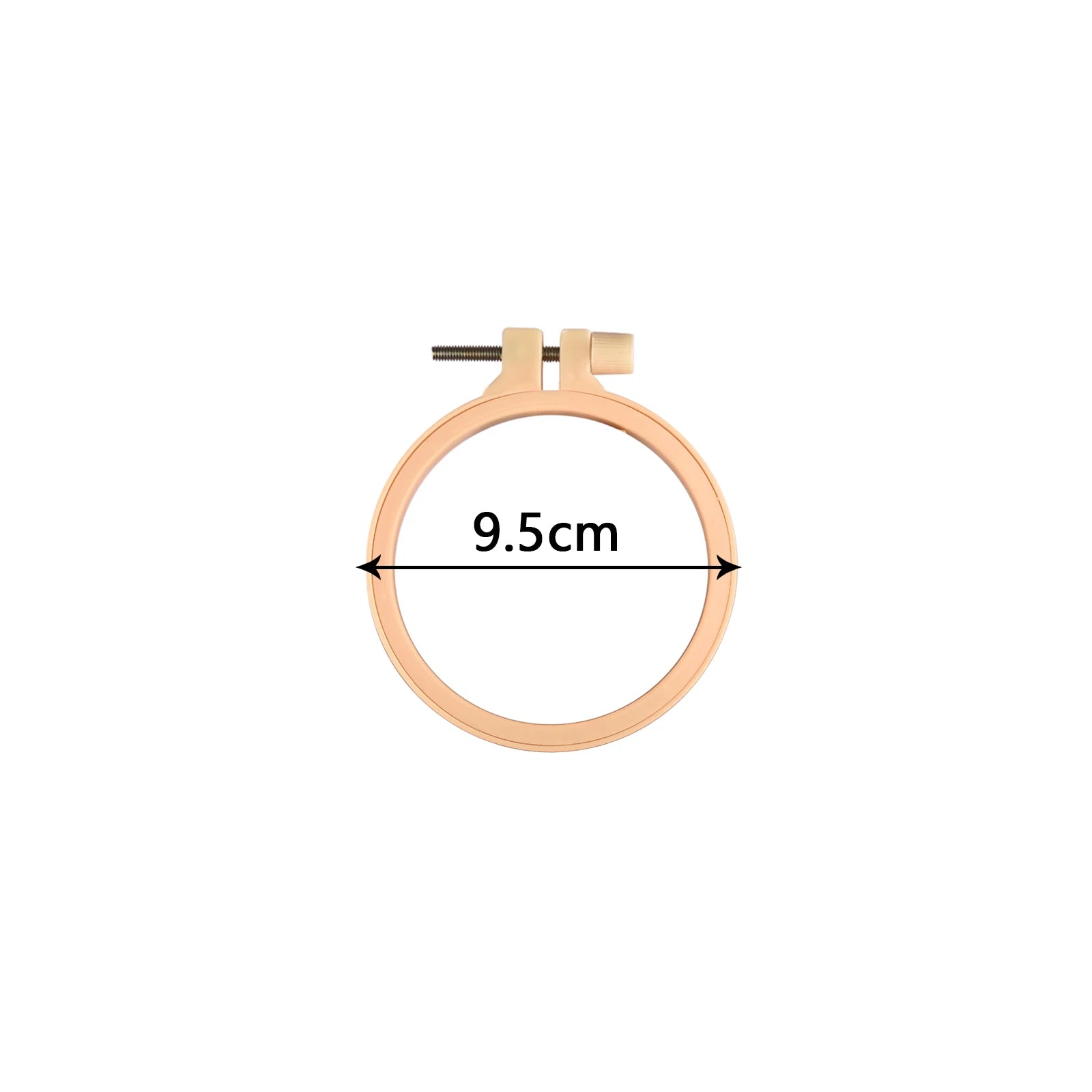 Round Wooden Color Embroidery Hoops Frame Set, Plastic Embroidery Hoop Rings For DIY Cross Stitch