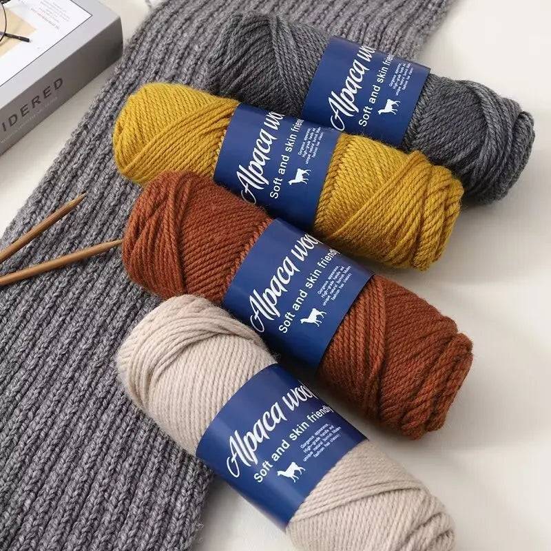 500g alpaca wool yarn, coarse yarn