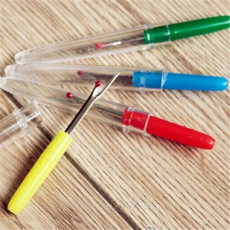 (1 Pack) = 4Pcs Plastic Handle Craft Thread Cutter Seam Ripper