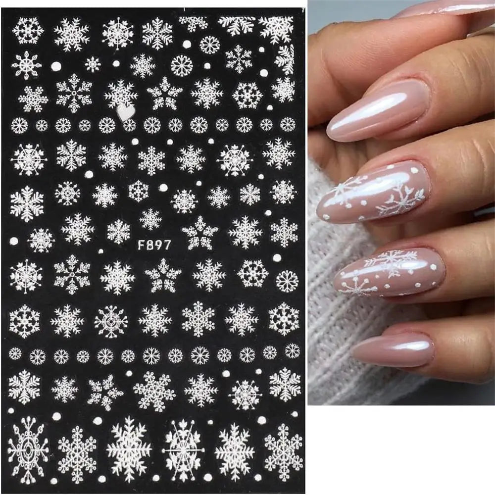sNew Winter Snowflake Nail Stickers,