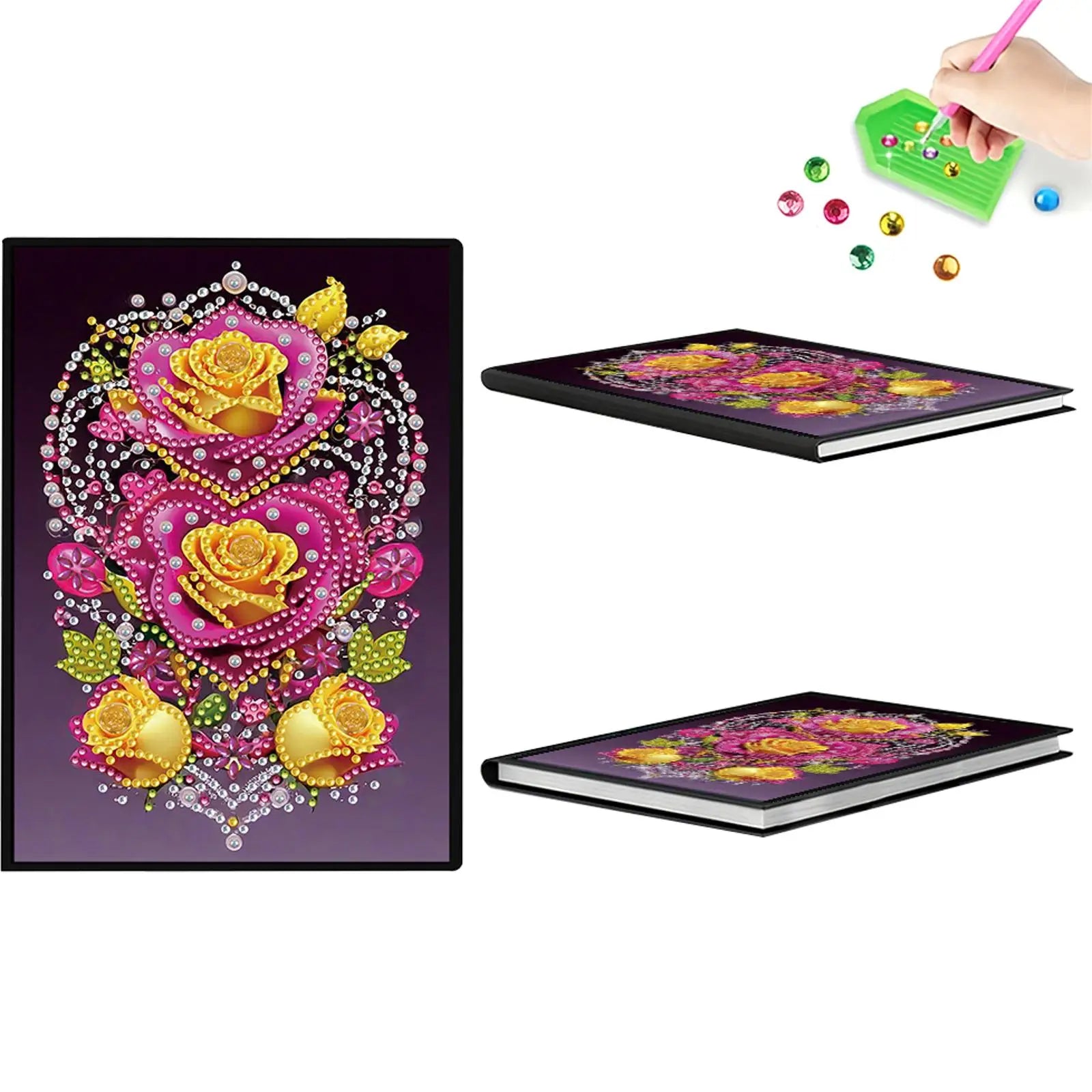 50-Page A5 Size 5D DIY Diamond Art Painting Notebook